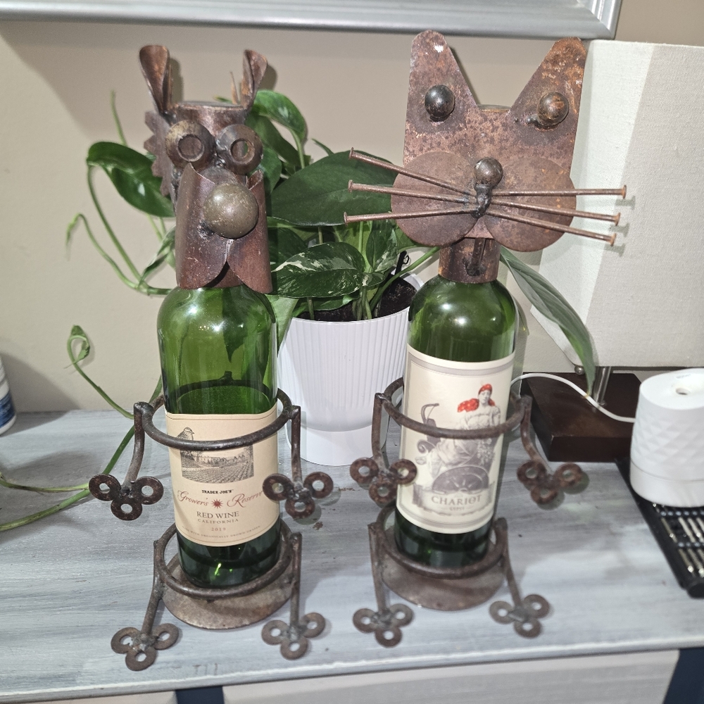 Iron Wine Bottle Holders